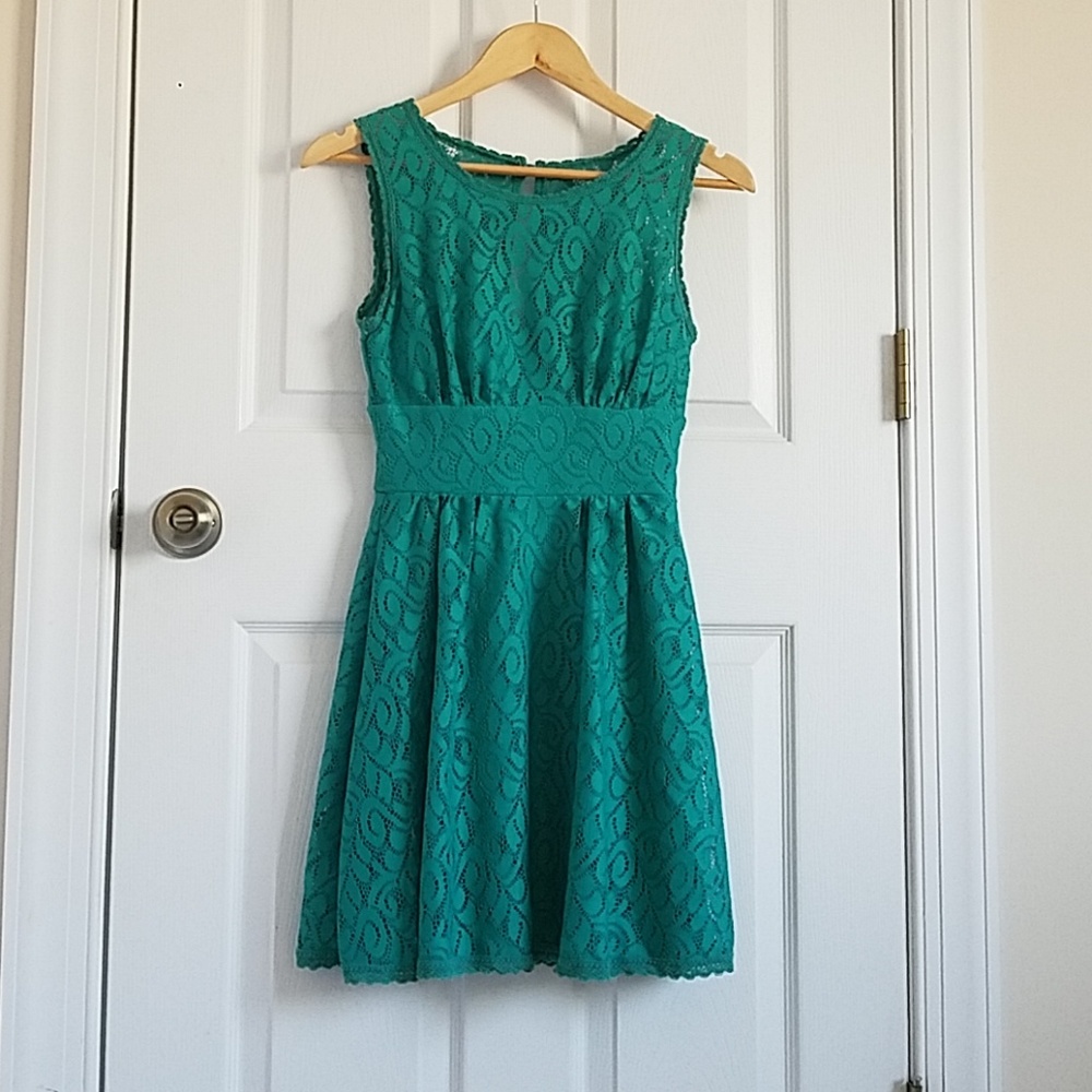 Green Party Dress
